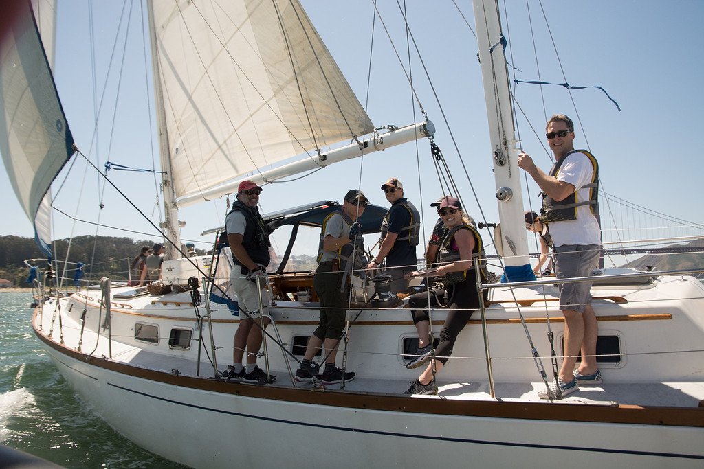 Osprey, a 50-foot sailing yacht, on San Francisco Bay